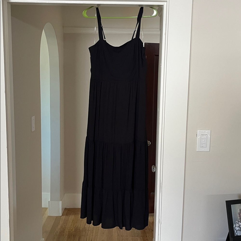 BE COOL Black Tiered Maxi Dress Brand New w/tags